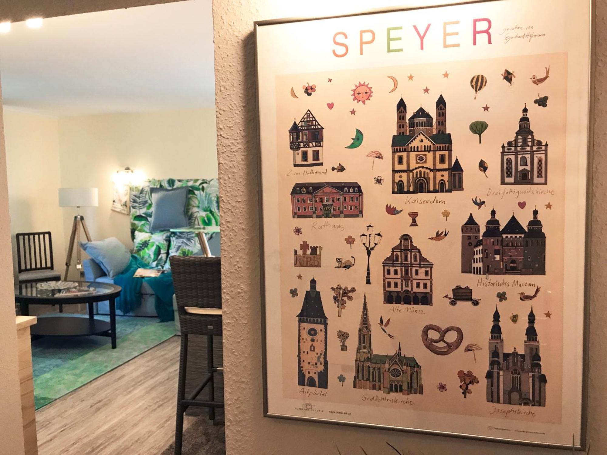 Dompanorama Der Kleine Dschungel Apartment Fuer 2-4 Pers Speyer Esterno foto